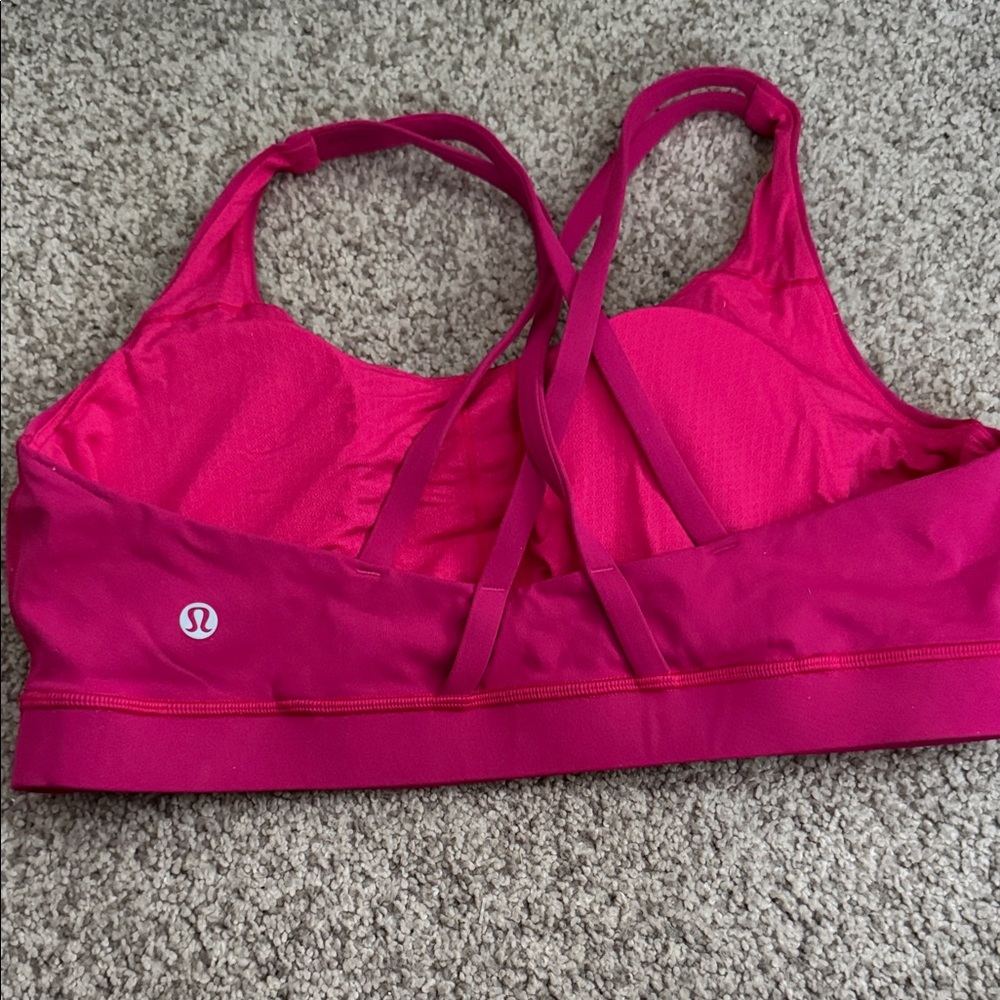 Women's Pink sports bra Top - Picture 2 of 3